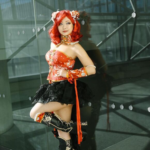Nishikino Maki Idolized Qipao Cosplay from Love Live! - Picture 5 of 6